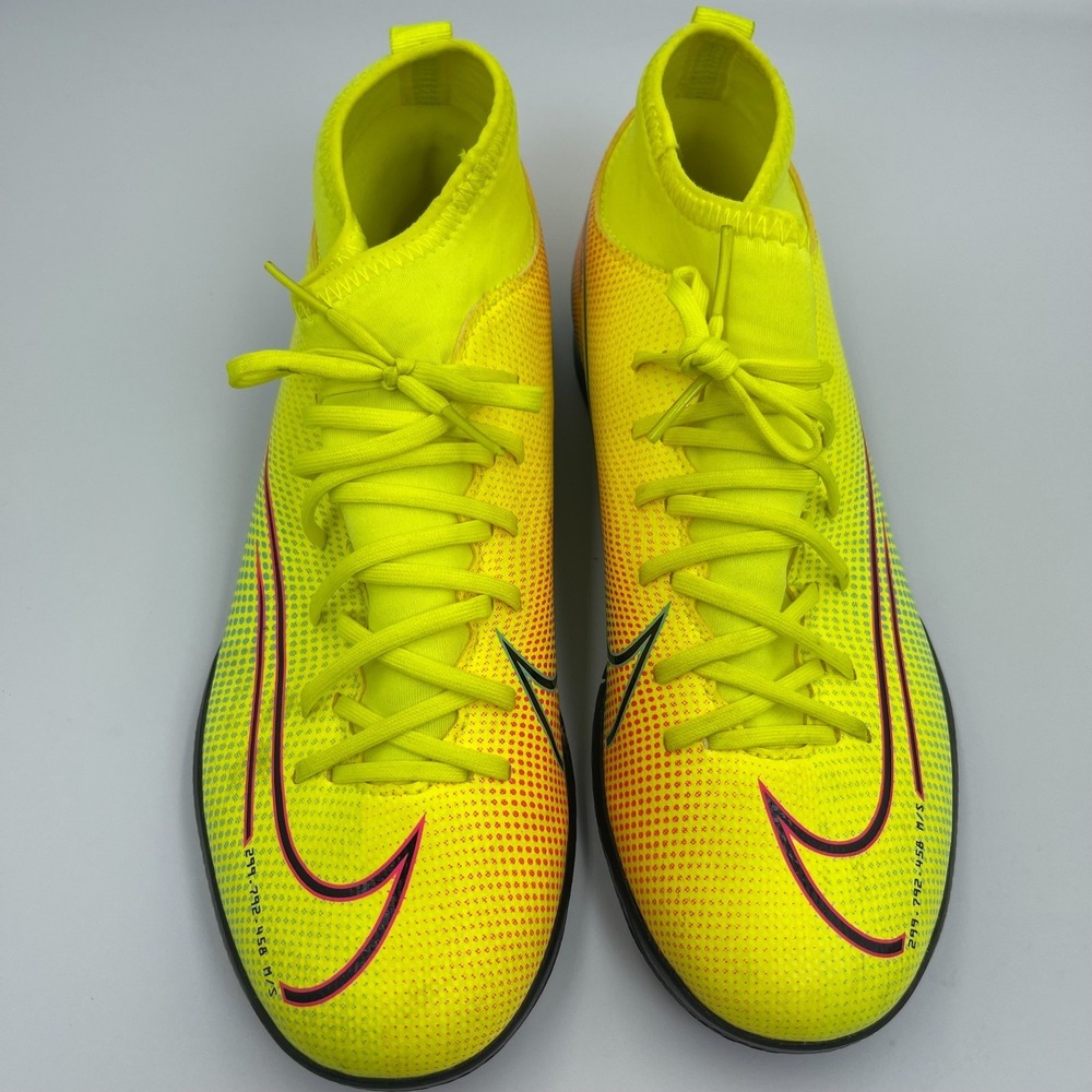 Nike Mercurial Superfly 7 Academy MDS TF BQ5407 703 Youth 5.5 Green Soccer Shoes